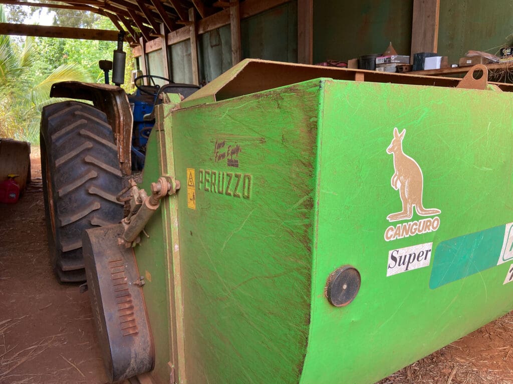 Ned and Martha’s tractor and Peruzzo Canguro 1800 flail mower attachment